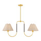 Mitzi - H1043902-AGB/TRB - Two Light Linear Pendant - Janie - Aged Brass/True Bronze