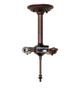 Meyda Tiffany - 292988 - Three Light Semi-Flush Mount Hardware - Victorian - Mahogany Bronze