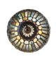 Tiffany Jeweled Peacock One Light Flush Mount (293269)