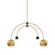 Mitzi - H348804-AGB/BK - Four Light Chandelier - Willow - Aged Brass/Black