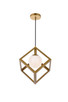 Elegant Lighting - LD2413BR - One Light Pendant - Linea - Brass