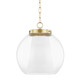 Mitzi - H457701L-AGB - One Light Pendant - Sasha - Aged Brass Mitzi - H457701L-AGB - One Light Pendant - Sasha - Aged Brass