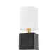 Mitzi - H627101-AGB/CSB - One Light Wall Sconce - Joey - Aged Brass/Ceramic Satin Black