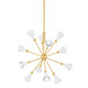 Mitzi - H681812-AGB/SWH - 12 Light Chandelier - Hikari - Aged Brass