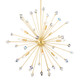 Mitzi - H727809-AGB - Nine Light Chandelier - Genesis - Aged Brass
