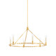 Mitzi - H738806-VGL - Six Light Chandelier - Josephine - Vintage Gold Leaf
