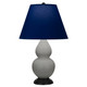 Robert Abbey - MST51N - One Light Accent Lamp - Small Double Gourd - Matte Smokey Taupe Glazed Ceramic w/Deep Patina Bronze