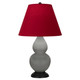 Robert Abbey - MST51R - One Light Accent Lamp - Small Double Gourd - Matte Smokey Taupe Glazed Ceramic w/Deep Patina Bronze