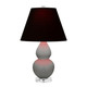 Robert Abbey - MST53K - One Light Accent Lamp - Small Double Gourd - Matte Smokey Taupe Glazed Ceramic w/Lucite