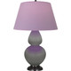 Robert Abbey - MST57L - One Light Table Lamp - Double Gourd - Matte Smokey Taupe Glazed Ceramic w/Deep Patina Bronze