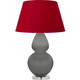 Robert Abbey - MST62R - One Light Table Lamp - Double Gourd - Matte Smokey Taupe Glazed Ceramic w/Lucite