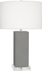 Robert Abbey - MST95 - One Light Table Lamp - Harvey - Matte Smokey Taupe Glazed Ceramic