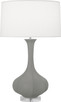 Robert Abbey - MST96 - One Light Table Lamp - Pike - Matte Smokey Taupe Glazed Ceramic w/Lucite
