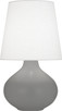 Robert Abbey - MST99 - One Light Table Lamp - June - Matte Smokey Taupe Glazed Ceramic