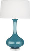 Robert Abbey - OB996 - One Light Table Lamp - Pike - Steel Blue Glazed Ceramic w/Lucite
