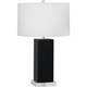 Robert Abbey - OS995 - One Light Table Lamp - Harvey - Obsidian Glazed Ceramic