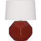 Robert Abbey - OX01 - One Light Table Lamp - Franklin - Oxblood Glazed Ceramic