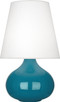 Robert Abbey - PC93 - One Light Accent Lamp - Small June - Peacock Glazed Ceramic
