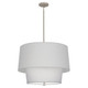 Robert Abbey - PG138 - Three Light Pendant - Decker - Polished Nickel