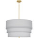 Robert Abbey - PG141 - Three Light Pendant - Decker - Modern Brass