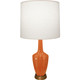 Robert Abbey - PM36 - One Light Accent Lamp - Emma - Pumpkin Glazed Ceramic w/Warm Brass