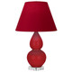 Robert Abbey - RR13R - One Light Accent Lamp - Small Double Gourd - Ruby Red Glazed Ceramic w/Lucite