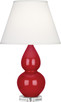 Robert Abbey - RR13X - One Light Accent Lamp - Small Double Gourd - Ruby Red Glazed Ceramic w/Lucite