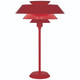 Robert Abbey - RR780 - One Light Table Lamp - Pierce - Ruby Red Gloss