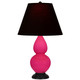 Robert Abbey - RZ11K - One Light Accent Lamp - Small Double Gourd - Razzle Rose Glazed Ceramic w/Deep Patina Bronze