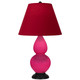 Robert Abbey - RZ11R - One Light Accent Lamp - Small Double Gourd - Razzle Rose Glazed Ceramic w/Deep Patina Bronze