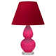 Robert Abbey - RZ13R - One Light Accent Lamp - Small Double Gourd - Razzle Rose Glazed Ceramic w/Lucite