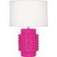 Robert Abbey - RZ801 - One Light Accent Lamp - Small Dolly - Razzle Rose Glazed Textured Ceramic