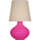 Robert Abbey - RZ991 - One Light Table Lamp - June - Razzle Rose Glazed Ceramic