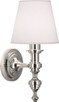 Robert Abbey - S1224 - One Light Wall Sconce - Arthur - POLISHED NICKEL
