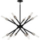 Robert Abbey - S219 - 12 Light Chandelier - Thatcher - Polished Nickel w/Matte Black