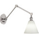 Robert Abbey - S2418G - One Light Wall Sconce - Alloy - Polished Nickel Cased White w/ Polished