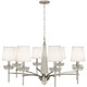 Robert Abbey - S625C - Eight Light Chandelier - Cristallo - Polished Nickel w/ Clear Crystal
