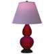 Robert Abbey - SA11L - One Light Accent Lamp - Small Double Gourd - Sangria Glazed Ceramic w/Deep Patina Bronze