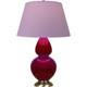 Robert Abbey - SA20L - One Light Table Lamp - Double Gourd - Sangria Glazed Ceramic w/Antique Natural Brass