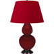 Robert Abbey - SA21R - One Light Table Lamp - Double Gourd - Sangria Glazed Ceramic w/Deep Patina Bronze