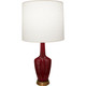 Robert Abbey - SA36 - One Light Accent Lamp - Small Emma - Sangria Glazed Ceramic w/Warm Brass