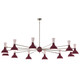 Robert Abbey - SM13RW - 12 Light Chandelier - Clare - Polished Nickel w/Sugar Plum/Rose Water Painted Shades