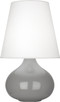 Robert Abbey - ST93 - One Light Accent Lamp - Small June - Smoky Taupe Glazed Ceramic