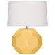 Robert Abbey - SU01 - One Light Table Lamp - Franklin - Sunset Yellow Glazed Ceramic
