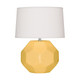 Robert Abbey - SU02 - One Light Accent Lamp - Small Franklin - Sunset Yellow Glazed Ceramic