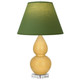 Robert Abbey - SU13G - One Light Accent Lamp - Small Double Gourd - Sunset Yellow Glazed Ceramic w/Lucite