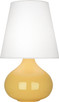 Robert Abbey - SU93 - One Light Accent Lamp - Small June - Sunset Yellow Glazed Ceramic