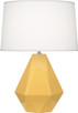 Robert Abbey - SU930 - One Light Table Lamp - Delta - Sunset Yellow Glazed Ceramic
