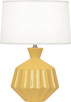 Robert Abbey - SU989 - One Light Accent Lamp - Small Orion - Sunset Yellow Glazed Ceramic
