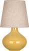 Robert Abbey - SU991 - One Light Table Lamp - June - Sunset Yellow Glazed Ceramic